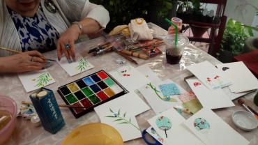水彩画教室・・・・・！　その1｜「花くめ」　（千葉県市川市の花キューピット加盟店 花屋）のブログ